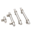 Brushed Nickel Single Hole Cabinet Knobs，Stainless Steel T Bar Cabinet Handles，Modern Drawer Pulls，2 inch Length(50mm)