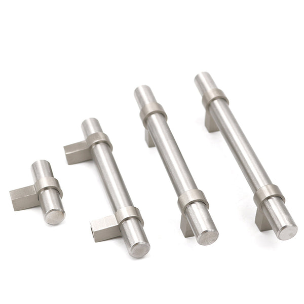 3-1/2"(90mm) Hole Center Cabinet Handles Pulls for Kitchen Stainless Steel Brushed Nickel Drawer Pulls ( 6" Length ）