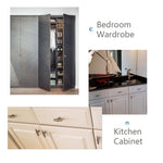 Brushed Nickel Drawer Pulls Kitchen Cabinet Handles - Round Shape Series - Hole Centers(Single Hole, 3