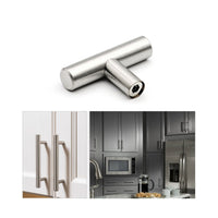 2 Inch Cabinet Knobs Brushed Nickel Drawer Knobs(Single Hole, Hole Centers)