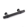 3 Inch Hole Center Cabinet Handles Pulls for Kitchen Stainless Steel Matte Black Drawer Pulls ( 5" Length ）