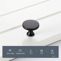 Matte Black Cabinet Handles, Modern Zinc Alloy Cabinet Pulls For Kitchen Cupboard Door, Bedroom Dresser Drawer, Bathroom Furniture Hardware