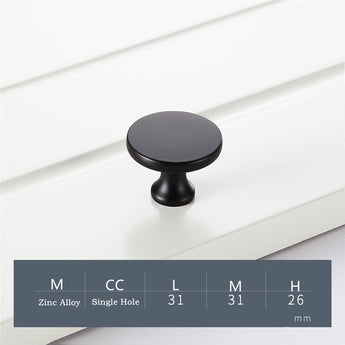 Matte Black Cabinet Handles, Modern Zinc Alloy Cabinet Pulls For Kitchen Cupboard Door, Bedroom Dresser Drawer, Bathroom Furniture Hardware