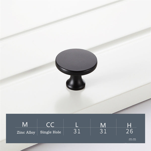 Matte Black Cabinet Handles, Modern Zinc Alloy Cabinet Pulls For Kitchen Cupboard Door, Bedroom Dresser Drawer, Bathroom Furniture Hardware
