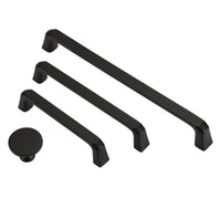 Matte Black Cabinet Handles, Modern Zinc Alloy Cabinet Pulls For Kitchen Cupboard Door, Bedroom Dresser Drawer, Bathroom Furniture Hardware