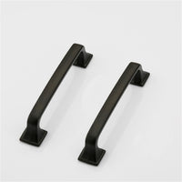 5 Inch(128mm) Kitchen Cabinet Pulls, Matte Black Aluminum Alloy Cabinet Handles For Bathroom Cupboard Drawer Handles Dresser Pulls