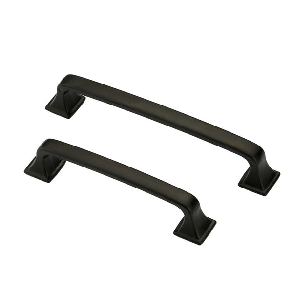 3.75 Inch Matte Black Cabinet Handles for Bathroom, Wardrobe, Bedroom