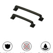 5 Inch(128mm) Kitchen Cabinet Pulls, Matte Black Aluminum Alloy Cabinet Handles For Bathroom Cupboard Drawer Handles Dresser Pulls