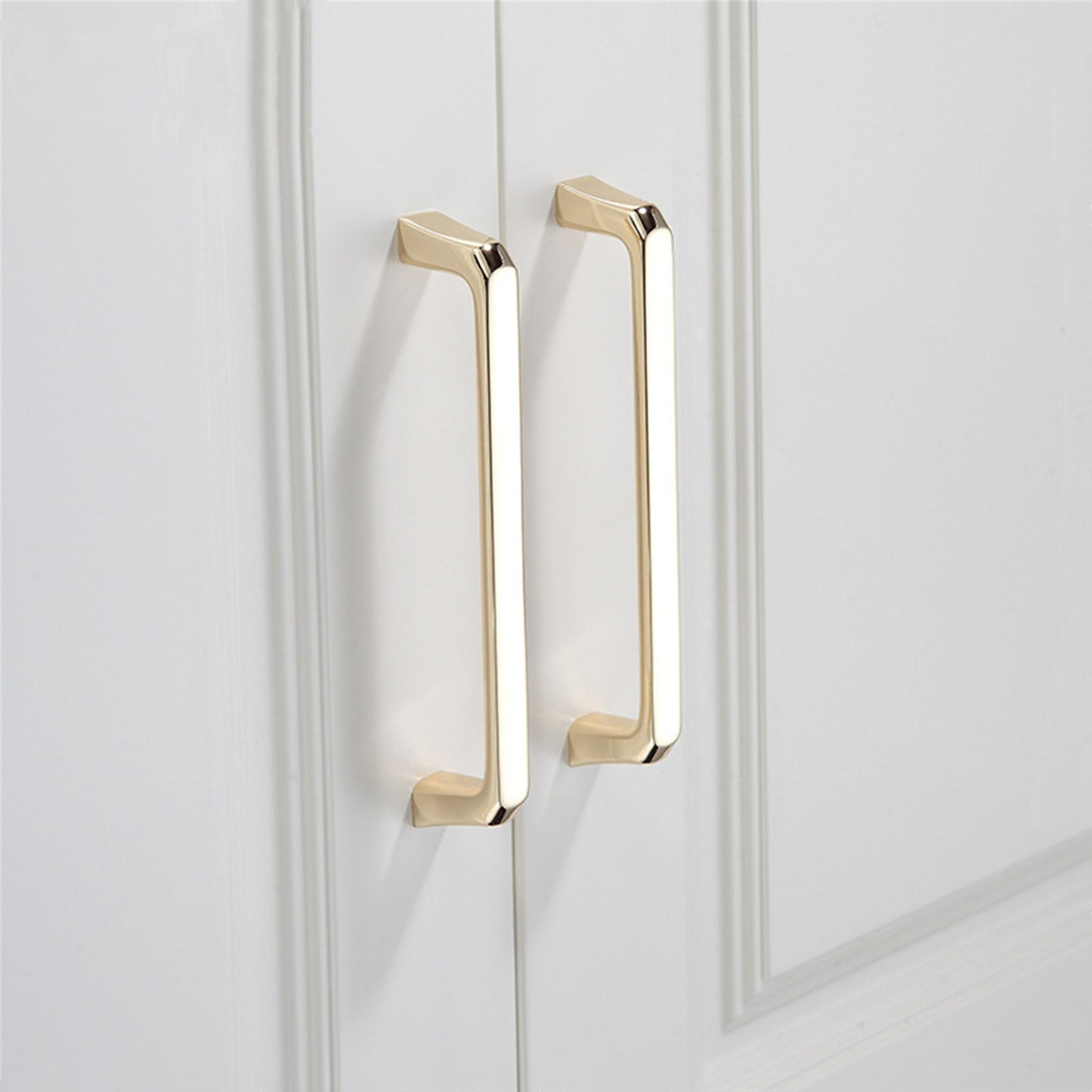 Gold Cabinet Handles，Modern Zinc Alloy Brushed Gold Cabinet Pulls For Cupboard Door, Dresser Drawer, Wardrobe Hardware