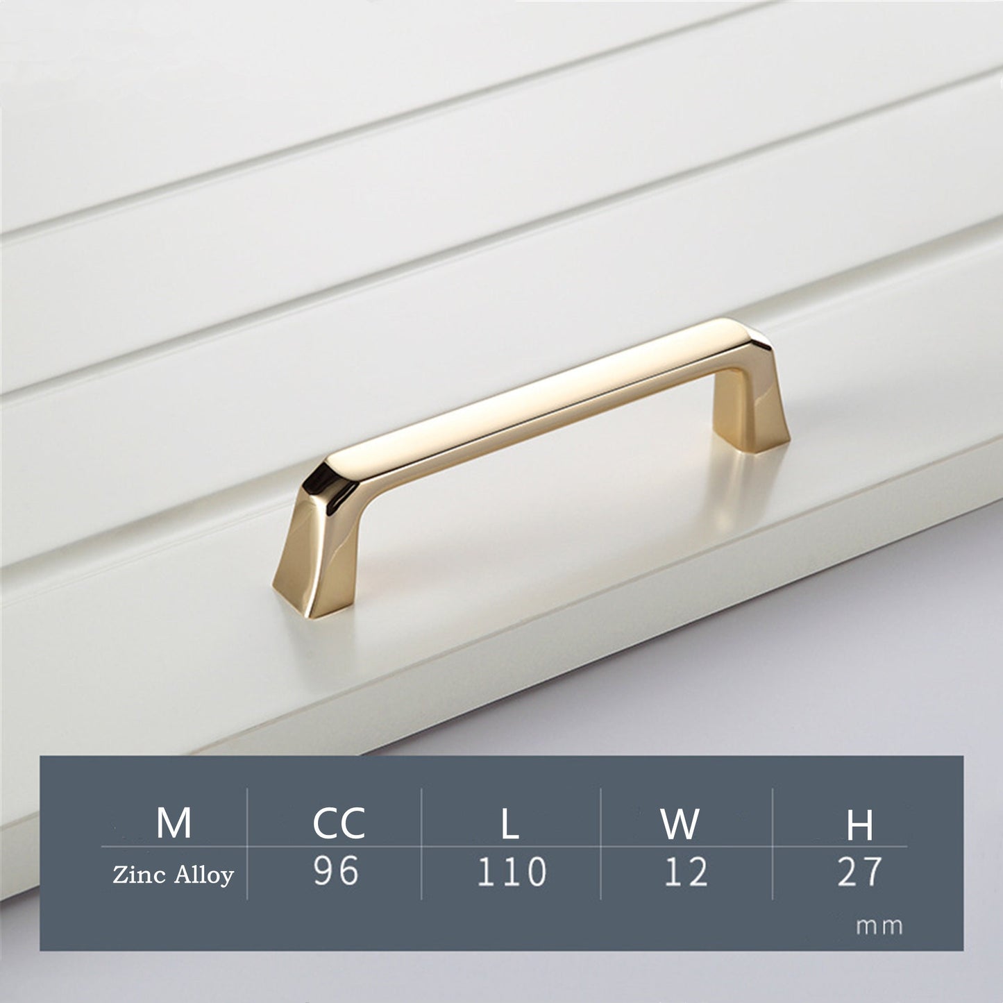 Gold Cabinet Handles，Modern Zinc Alloy Brushed Gold Cabinet Pulls For Cupboard Door, Dresser Drawer, Wardrobe Hardware