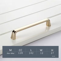 Gold Cabinet Handles，Modern Zinc Alloy Brushed Gold Cabinet Pulls For Cupboard Door, Dresser Drawer, Wardrobe Hardware