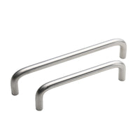 Modern Brushed Nickel Drawer Pulls Kitchen Cabinet Handles - Arch Cabinet Pulls Series - Hole Centers(3.75"/96mm , 5"/128mm, 6.25"/160mm)