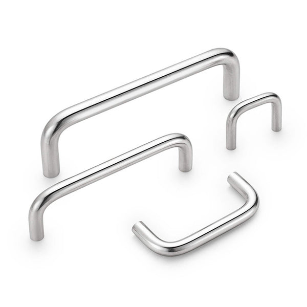 Modern Brushed Nickel Drawer Pulls Kitchen Cabinet Handles - Arch Cabinet Pulls Series - Hole Centers(3.75"/96mm , 5"/128mm, 6.25"/160mm)