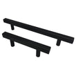Matte Black Cabinet Pulls Kitchen Cabinet Handles - Large Size Handles - Hole Centers(7.5"，8"，8.8"，10")