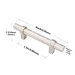 3-1/2"(90mm) Hole Center Cabinet Handles Pulls for Kitchen Stainless Steel Brushed Nickel Drawer Pulls ( 6" Length ）