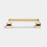Brushed Cabinet Pulls Gold Drawer Pulls，Zinc Alloy Drawer Pull Handle For Dresser Drawers Bathroom Cabinet Hardware(Swiss Gold)