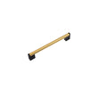 Brushed Brass Cabinet Handles，Stainless Steel Round Black Square Zinc Pulls for Dresser Drawers Bathroom Cabinet Hardware