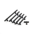 3.5 Inch Kitchen Cabinet Handles Drawer Pulls - Matte Black T Bar Handle Pull - 3.5" (90mm) Hole Centers, 5-9/10" Overall Length
